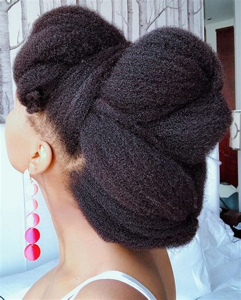 Perfect How To Do A Bun With Afro Hair For New Style - Stunning and Glamour Bridal Haircuts