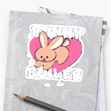 "Bunny Boiler" Sticker by AfroSmurfs | Redbubble