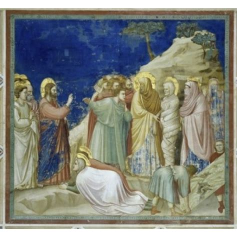 The Raising of Lazarus Giotto di Bondone (c1266-1337/Italian) Fresco Arena Chapel Padua Italy ...