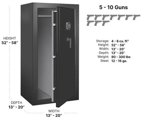 Gun Safe Size Charts – Determining Correct Gun Safe Size | Sportsman's Warehouse