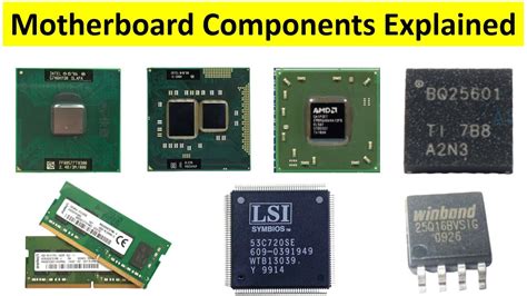 Laptop motherboard major components names, circuit diagram & functions explained | CPU, GMCH ...