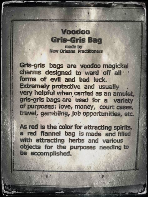 Authentic Voodoo Gris Gris Bag for Gambling – Roadkill13