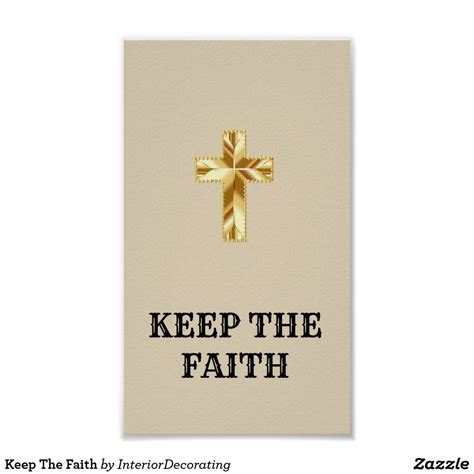 Keep The Faith Poster Print