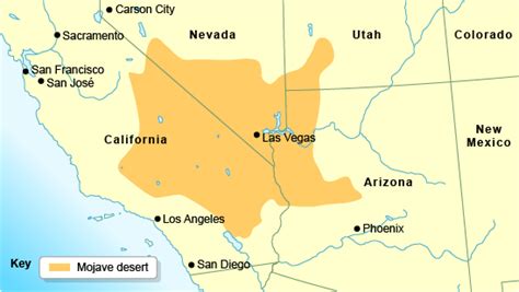 Mojave Desert On Us Map - United States Map