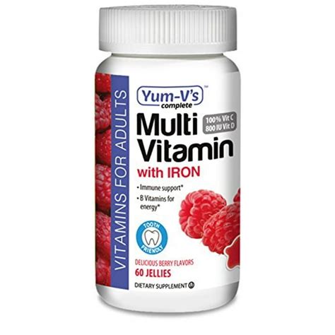 Yum-V's Multivitamin with Iron for Adults, 60 Count - Walmart.com ...