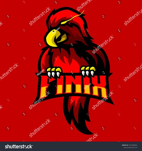 Red Phoenix Mascot Logo Stock Vector (Royalty Free) 1872589954 ...