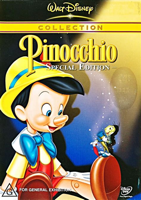 Pinocchio Special Edition Disney Dvd Cover Personnages De Walt | The ...