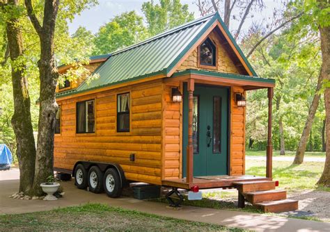 Tiny Log Cabin For Sale [ TINY HOUSE TOWN ]