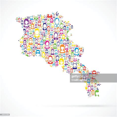 Armenia Map With People High-Res Vector Graphic - Getty Images