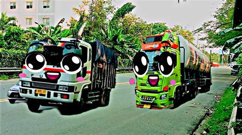 Mobil Truk Oleng dan Truk Tangki Joget Lucu - YouTube