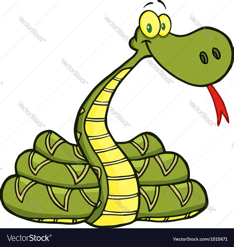 Snake Cartoon Character Royalty Free Vector Image