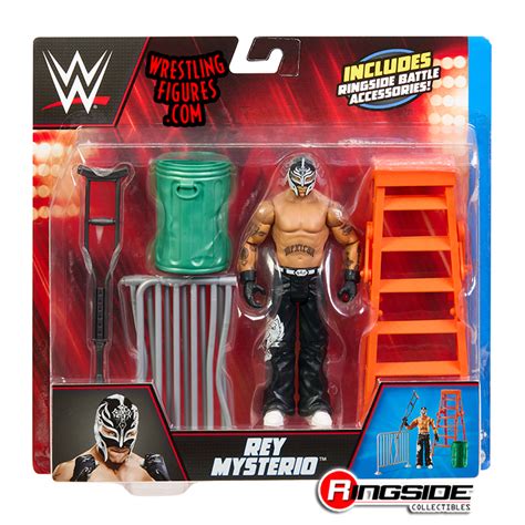 Rey Mysterio w/ Accessories - WWE Ringside Battle Toy Wrestling Action ...