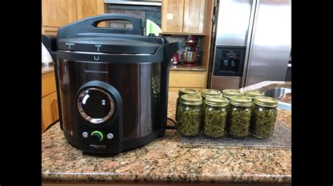 Pressure Canning Green Beans in the Presto Digital Canner - YouTube