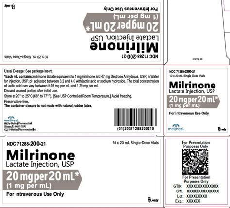 Milrinone - FDA prescribing information, side effects and uses