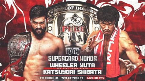 ROH Pure Championship Match Announced For ROH Supercard Of Honor