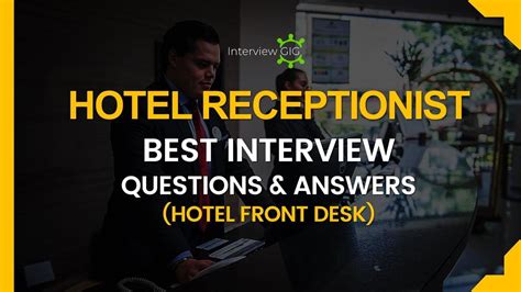 Best front desk interview questions