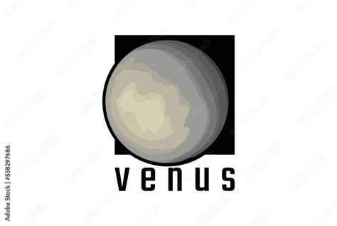 Vintage Retro Venus Planet Symbol for Space Science Logo Design Vector ...