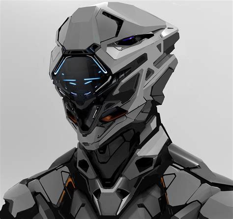 ArtStation - Robot Head 112417, Aaron de Leon | Robot concept art ...