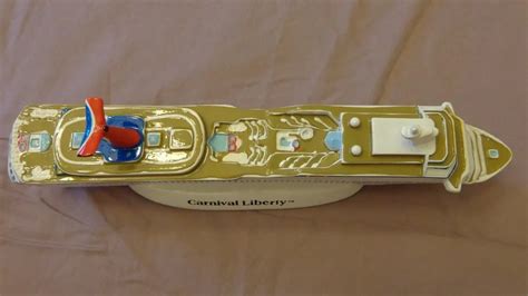 Carnival Liberty Cast Resin Cruise Ship Model Souvenir Cruise Ship ...