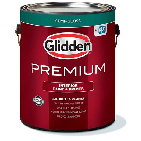 Glidden Premium Paint + Primer Interior Semi-Gloss - White 3.7 L | The ...