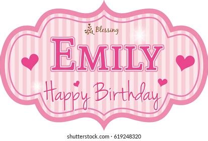 Happy Birthday Emily: Over 8 Royalty-Free Licensable Stock Vectors ...