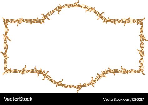 Barbed wire border Royalty Free Vector Image - VectorStock