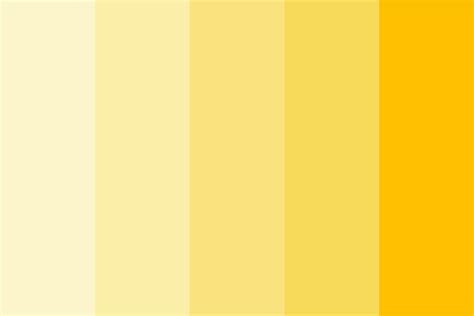 yellow shades gradient Color Palette