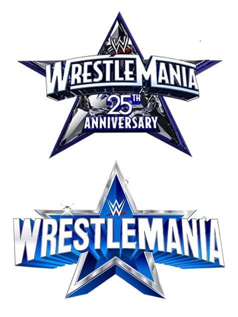 Wrestlemania 25 & 38 logo comparision shows dramatic change of design trends : r/SquaredCircle