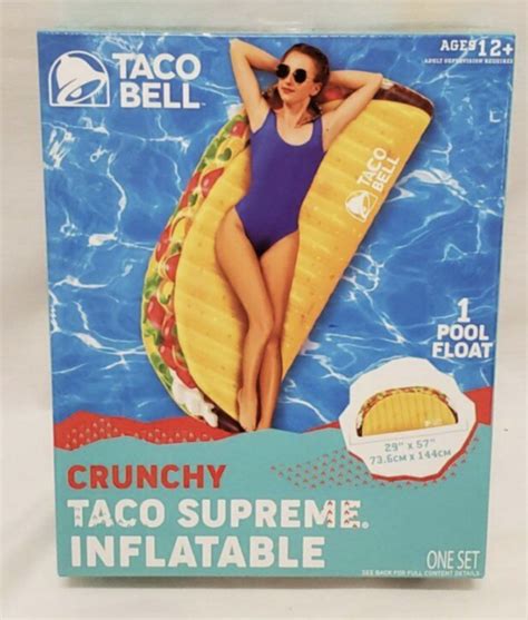 You Can Get Inflatable Taco Bell Pool Floats That Come In Your Favorite Taco Bell Meals And Sauces