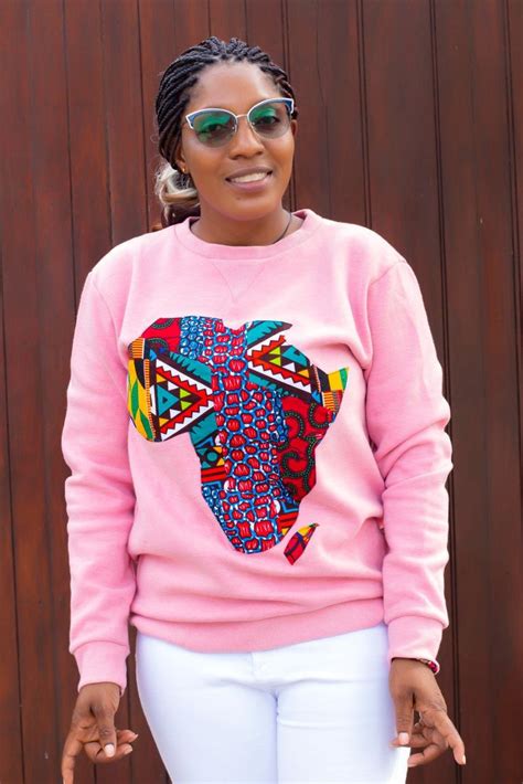 Sweatshirt with Africa map | Sweater collection, Fashion, African attire