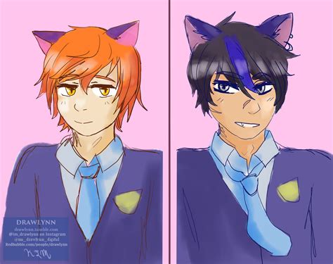 Totally drawin', Doodled Kai and Ein from Aphmau, season 2 of...