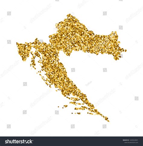 Vector Isolated Illustration Simplified Croatia Map Stock Vector ...