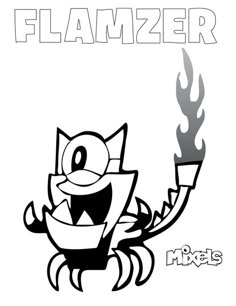 Mixels Coloring Page – Flamzer | my little corner