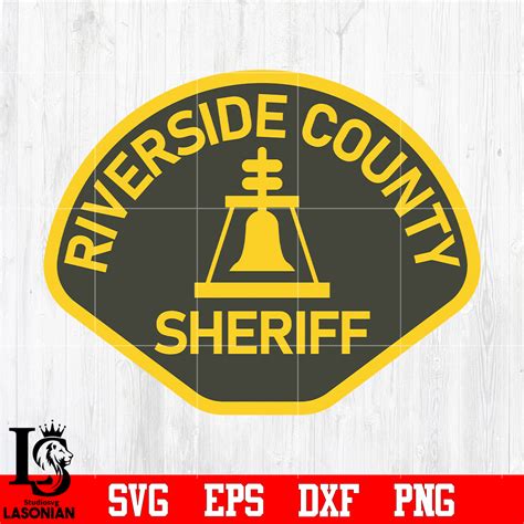 Badge Riverside County Sheriff svg eps dxf png file, digital - Inspire ...