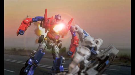 Transformers Age of Extinction Stop Motion : Galvatron vs Optimus Prime Battle - YouTube