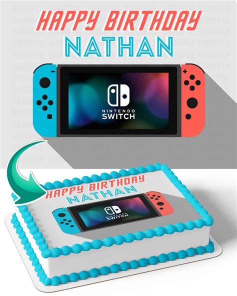 Nintendo Switch Console Edible Cake Toppers – Ediblecakeimage