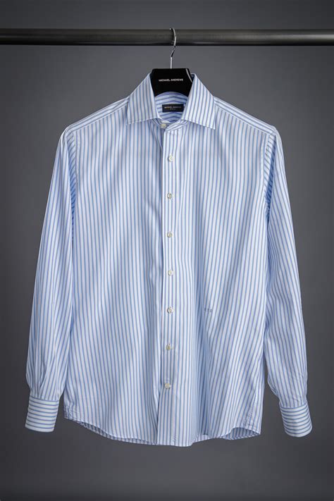 Light Blue Stripe Oxford Dress Shirt - He Spoke Style