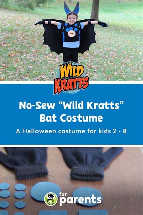 No-Sew "Wild Kratts" Bat Costume | Wild kratts costume, Wild kratts, Halloween costumes for kids