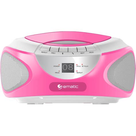 Ematic CD Boombox with AM/FM Radio, Bluetooth Audio and Speakerphone ...