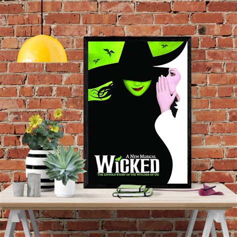 New Wicked Broadway Poster Haloween Film poster Poster | Etsy