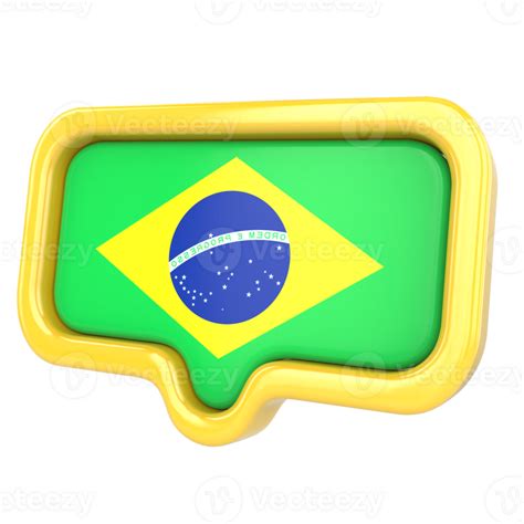 brazil flag speech bubble clipart 27256171 PNG