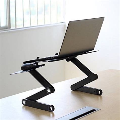 Ohuhu Adjustable Vented Laptop Table Computer Desk Portable Bed Tray Book Stand Multifuctional ...