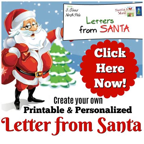 Create your own Printable and Personalized Letter from Santa! Quicker ...