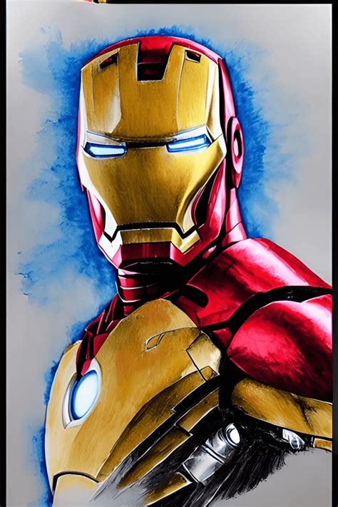 Iron Man Sketch Graphic · Creative Fabrica