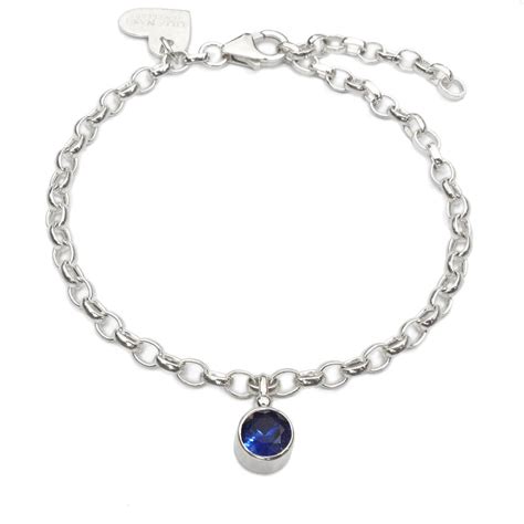 sapphire bracelet september birthstone by lilia nash jewellery | notonthehighstreet.com