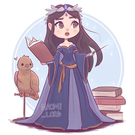 Naomi Lord Art on Instagram: " 💙 Modern day Rowena Ravenclaw!! (Swipe to see the medieval ...