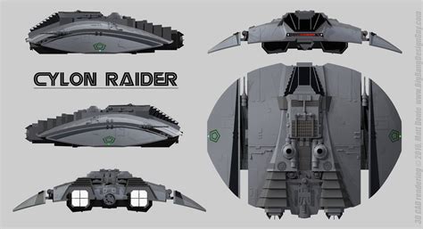 Cylon Raider Schematics by Ravendeviant | Battlestar galactica ...