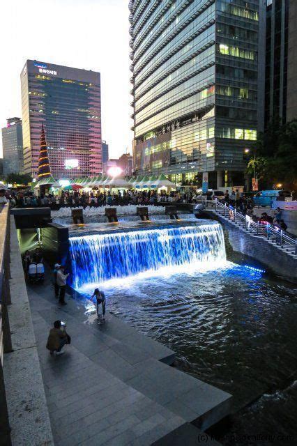 Cheonggyecheon stream at night, Seoul South Korea #SouthKorea # ...