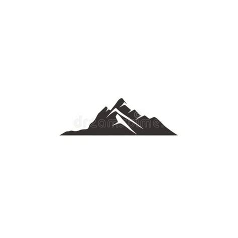 Innovative Mountain Logo Vector in Dark Brown and Black Stock Illustration - Illustration of ...