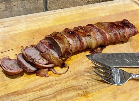 Smoked Bacon Wrapped Venison Backstrap with Honey Ginger Glaze - The ...